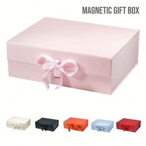 Bee Elevate Brand Recognition Luxury Apparel Packaging Matte Black Magnetic Gift <b>Box</b> with Ribbon - Product Image 2