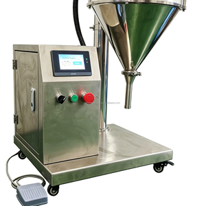 Machine de remplissage semi-automatique haute précision à vis sans fin pour poudre de cacao sèche, café, paprika, farine, produits chimiques et verre - Product Image 4
