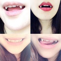 Dents de vampire crocs avec adhésif Halloween horreur fausses prothèses dentaires mascarade Cosplay accessoires décoration de fête 13/15/17/19mm