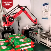 Robot de Paletización Industrial de 4 Ejes Rentable, Robot de Manipulación Automática Compacto para Línea de Producción de Fábrica de Bolsas y Cajas