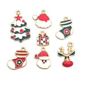 Dijes de pingüino navideños de aleación de zinc, colgante de dibujos animados para hacer joyas, collar, pulsera, llavero DIY - Product Image 3