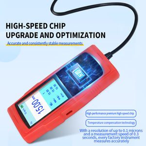 เครื่องวัดความหนาผิวเคลือบกันไฟ DR15A 100-15000μm เครื่องวัดความหนาผิวเคลือบแบบดิจิตอลพร้อมระบบจัดเก็บข้อมูลและปรับเทียบ - Product Image 4