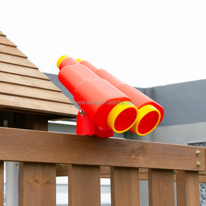 Columpio de Madera para Jardín con Casita, Tobogán Verde, Escalera de Escalada y 3 Columpios - Parque Infantil Exterior Todo en Uno para Niños - Product Image 3