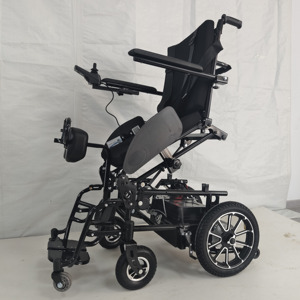 Silla de ruedas manual eléctrica potente certificada CE, equipo de rehabilitación de calidad, rueda grande, diseño motorizado, hecho en China - Product Image 6