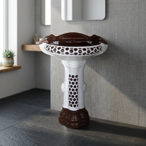 Lavabo sur pied en céramique Sterling, design moderne, pour hôpital, villa, salle de bain, 25x20 - Product Image 6
