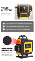 Niveau laser rotatif DIY pour la construction, auto-nivelant, multifonctionnel, électrique, vert, niveau laser étanche