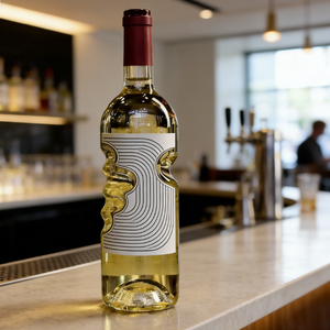 Vente directe d'usine, bouteilles en verre personnalisables <span class=keywords><strong>de</strong></span> haute qualité avec des formes uniques pour les boissons - Product Image 2