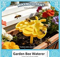 Abreuvoir pour abeilles en plastique PLA imprimé en 3D, réutilisable, à insérer dans le sol, abreuvoir pour abeilles, décoration de jardin extérieur pour les pollinisateurs