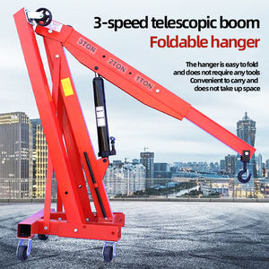 Gantungan mesin truk lipat hidrolik, Gantungan mesin truk pengangkat portabel 2ton 2000Kg lipat hidrolik mesin derek mobil lipat seluler - Product Image 4