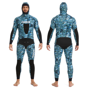 Muta da Sub Personalizzata Mimetica per Pesca Subacquea, Muta in Neoprene a 2 Pezzi per Apnea e Pesca - Product Image 5