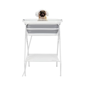 Portable 2-en-1 <span class=keywords><strong>pliable</strong></span> en plastique écologique carré <span class=keywords><strong>douche</strong></span> <span class=keywords><strong>baignoire</strong></span> élevée bain toilettage Station couvercle chiens intérieur extérieur - Product Image 1