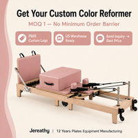 Jereathy Reformer de Pilates Pliable, Reformer de Pilates Professionnel, Kit Essentiel de Pilates