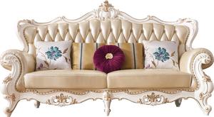 Style <span class=keywords><strong>anglais</strong></span> en cuir antique canapé chesterfield canapé ensembles de meubles de salon de luxe en bois - Product Image 2