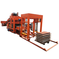 Machine automatique de fabrication de briques creuses à pression hydraulique CYM QT10-15, sable/béton/ciment, moteur 380V, composants PLC, garantie 1 an