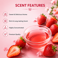 Huile essentielle aromatique de qualité alimentaire à la fraise, pureté 100 %, pour additifs alimentaires et excipients de confiserie