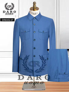 Traje <span class=keywords><strong>de</strong></span> hombre <span class=keywords><strong>de</strong></span> 2 piezas clásico azul <span class=keywords><strong>oscuro</strong></span> traje <span class=keywords><strong>de</strong></span> boda para hombre 2023 cuatro bolsillos Slim Fit <span class=keywords><strong>novio</strong></span> esmoquin traje Mariage Homme - Product Image 3