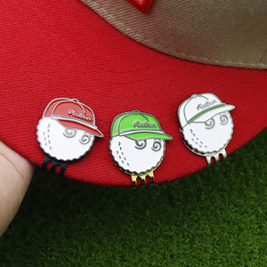 Marcadores de Pelota de Golf de Metal con Diseño de Dibujos Animados, Clip para Gorra, Marcadores de Pelota con Forma de Ficha de Póker, Regalo de Golf para Hombres y Mujeres Golfistas - Product Image 1