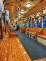 Tren Eléctrico Turístico Heritage Tram para Parques de Atracciones, Ferrocarril Panorámico, Transporte de Pasajeros