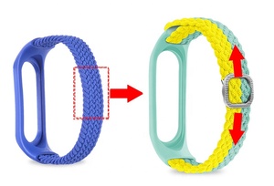 Nouveau bracelet pour <span class=keywords><strong>Mi</strong></span> <span class=keywords><strong>Band</strong></span> 6, bracelet élastique réglable en nylon tressé pour Xiaomi <span class=keywords><strong>Mi</strong></span> <span class=keywords><strong>Band</strong></span> 4 3 <span class=keywords><strong>5</strong></span> 6 - Product Image 3