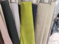 Tissu polaire tricoté 100 % polyester brossé suédé, poids moyen 150D, à rayures, pour canapé, rideau, vêtements pour filles, textiles de maison