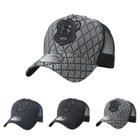 Casquette de baseball unisexe réglable à 6 panneaux en maille – Respirante, style athleisure quatre saisons, ambiance Instagram, simple boutonnage