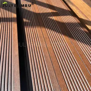 Material de piso de bambu personalizado para escadas ao ar livre, painel de deck composto de alta qualidade da China