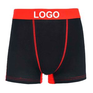 Calzoncillos bóxer de tiro medio para hombre, estilo europeo-americano, transpirables, de seda de leche, absorbentes del sudor, para fitness y deportes, con bloques de color rojo y negro. - Product Image 1