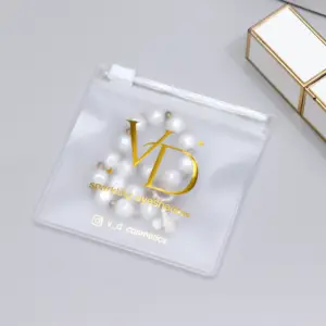 2024 Wholesale custom small pvc jewelry plastic zipper bag eva small zipper bag packaging zipper bag for lashes