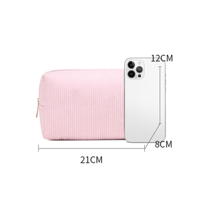 Pochette de maquillage tendance pour femmes, <span class=keywords><strong>sac</strong></span> de transport avec fermeture éclair, étui à rouge à lèvres, organiseur d'accessoires cosmétiques, <span class=keywords><strong>sac</strong></span> en velours pour les voyages - Product Image 2