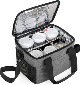 Multifunzionale riutilizzabile all'aperto Picnic insultato borse refrigeranti grige resistenti grandi borse per il pranzo isolate per il campeggio - Product Image 5