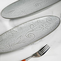 Traditionele Borden Fruitschotel Rechthoekig Servies Sets Vintage Slakom Luxe Taartbord Bestekset Voor Kamperen