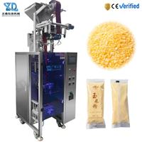 Machine d'emballage de sachets à remplissage précis et à fermeture rapide pour céréales, granulés, porridge nutritionnel, avec découpe ronde pour aliments dentaires