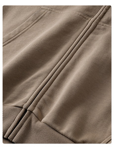 Nouveau Style Zipper Imprimé Cheval Châtaigne Lavé Eau Faded Gradient Veste À Capuche Personnalisée - Product Image 4