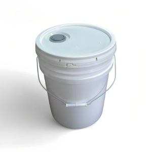 Seau en plastique de <span class=keywords><strong>5</strong></span> gallons avec couvercle, bec verseur, étanche, sans BPA, qualité supérieure, seaux multi-usages pour contenu sec et liquide - Product Image 1