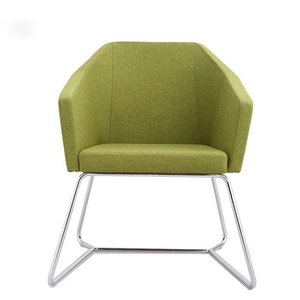 Fauteuil de salon moderne en tissu, chaise d'appoint design pour la maison, canapé à accoudoirs, chaises de bureau et de conférence - Product Image 4
