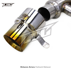 ท่อไอเสียหลังแบบตรงรุ่นสำหรับ McLaren Artura Spider 3.0T ปี 2023-2025 Boska SUS304 OEM วาล์ว Axleback พร้อมปลายท่อไทเทเนียม - Product Image 4