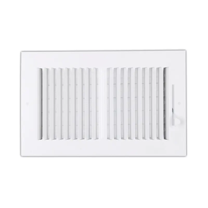 10X6 Inch Kanaalopening Witte Ontluchtingsafdekking Voor Wand Of Plafond, Tweerichtingsventilatieregister, Massief Stalen Hvac-Afdekking