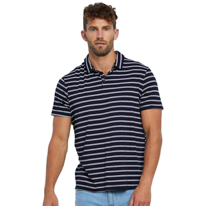 Camisa a rayas de manga corta para hombre, ligera, transpirable, respetuosa con el medio ambiente, personalizable, estampado de moda de Bangladesh - Product Image 2