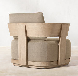 เฟอร์นิเจอร์สวนกลางแจ้งสไตล์เรียบง่าย ทำจากไม้สักแท้ ทนทานทุกสภาพอากาศ เก้าอี้พักผ่อน - Product Image 5