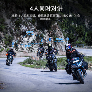 <span class=keywords><strong>EJEAS</strong></span> V6 PRO - Auriculares con Micrófono para Casco de Motocicleta, Intercomunicador para 6 Motociclistas, Resistente al Agua, Plástico ABS Duradero - Product Image 6