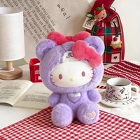 Nuevo Lanzamiento: Muñeca de Peluche de Vinilo de Hello Kitty de Sanrio en Pijama, Caja Sorpresa, Figuras Decorativas, Juguetes para Colgar en Bolsos