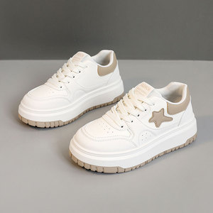 Zapatos Casuales Transpirables con Suela Gruesa Antideslizante y Cordones Gruesos, Plataforma Deportiva para Primavera, Verano y Otoño - Product Image 1