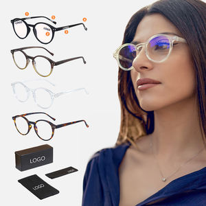 2025 yeni Trendy Retro Vintage Anti mavi işık okuma gözlüğü moda hafif PC çerçeve presbiyopik diyoptri 0-4.0 erkek kadın - Product Image 1