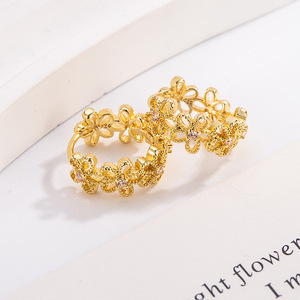 Pendientes coreanos Dngling de plata 925 con moissanita, aretes de plata de ley 925, joyería fina de plata esterlina. - Product Image 1