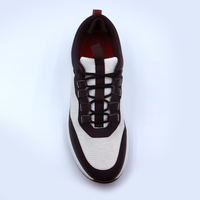 Chaussures de sport pour hommes de haute qualité en cuir véritable respirant, chaussures décontractées à lacets pour la marche en plein air