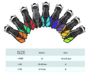 Nuevas aletas creativas para adultos, buceo libre, entrenamiento de natación, aletas cortas, suministros para deportes de agua caliente transfronterizos - Product Image 2
