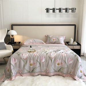 300TC luxury 100% organic tencel lyocell <span class=keywords><strong>set</strong></span> di biancheria da letto <span class=keywords><strong>set</strong></span> di copripiumini per lenzuola di raffreddamento - Product Image 2
