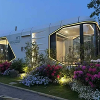 Maison mobile de style capsule spatiale, célèbre sur internet, pour zone touristique, personnalisable, avec chambre ciel étoilé, pour bureaux, bâtiments et centres commerciaux