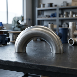 Raccord de tuyauterie en acier inoxydable poli à 180 degrés en forme de U, forgé, pour applications de plomberie basse pression - Product Image 2
