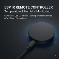 Control Remoto IR Inteligente OEM ESP32-C3 8266 con Firmware Personalizado, Sensor de Temperatura y Humedad, Universal, Tasmota IR Blaster